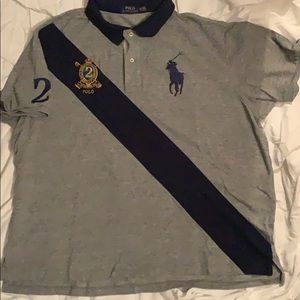 Grey short sleeve Polo polo